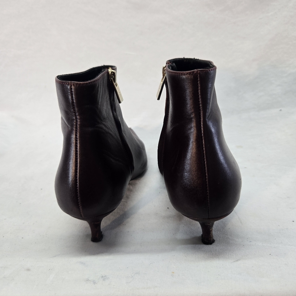 Anine Bing Stella Women's Size 38 Leather Burgundy Boots *Flaws* - Picture 7 of 11